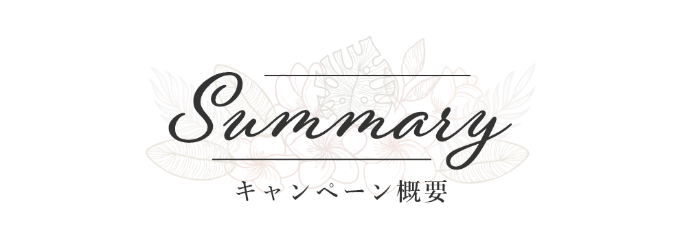キャンペーン概要